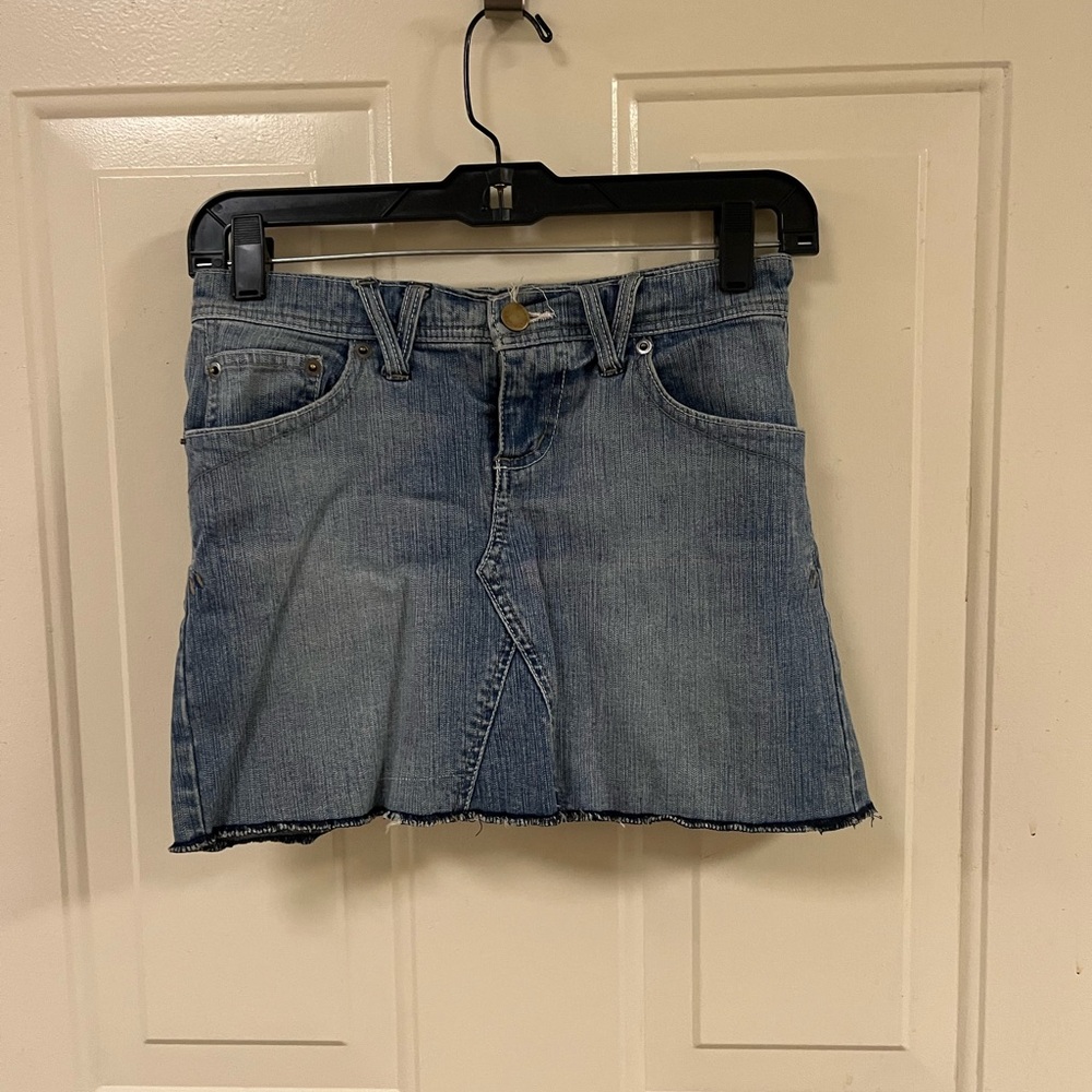 Y2K Fitted Denim Mini Skirt